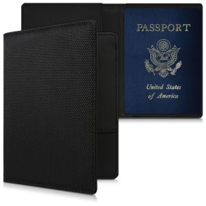  ארנק נסיעות כיסוי דרכון ניילון לגברים ונשים מחזיק דרכון